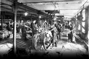 Lederproduktion bei Doerr & Reinhart, Worms, um 1900 Quelle: http://www.wormser-lederindustrie.de, 9.6.2014