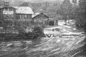 1897-07-30, Überschwemmung Glashütte, Hotel zur Post