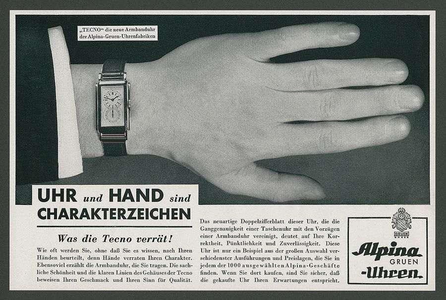 1933, Alpina Gruen Gilde Werbung